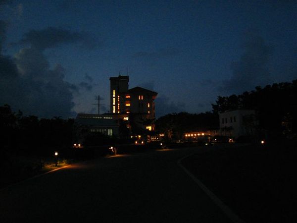 Seamen's Hotel at night