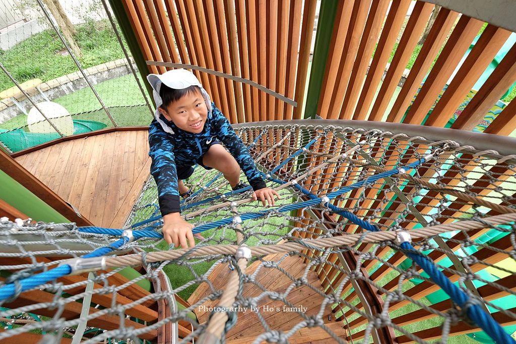 【南港親子公園】東陽公園～8米高魔王之塔！6大關卡挑戰攀爬繩網、攀岩、特色溜滑梯8.JPG