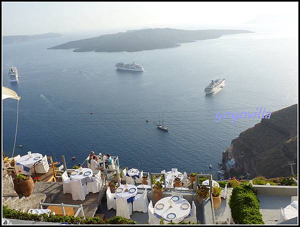 希臘 聖托里尼島 費拉 驢子大道 Fira, Santorini， Greece 