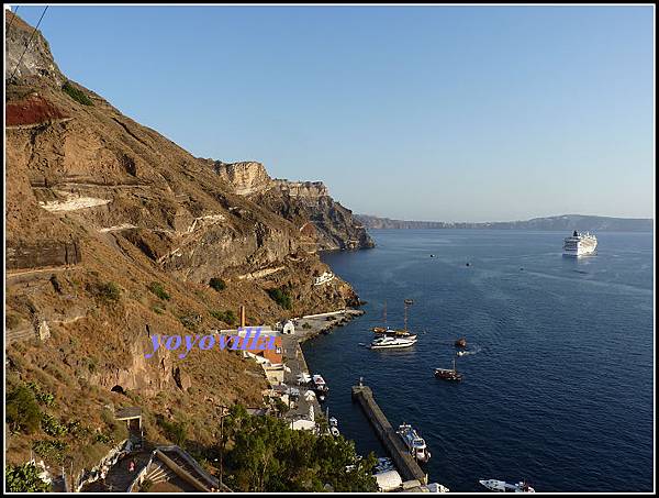 希臘 聖托里尼島 費拉 驢子大道 Fira, Santorini， Greece 