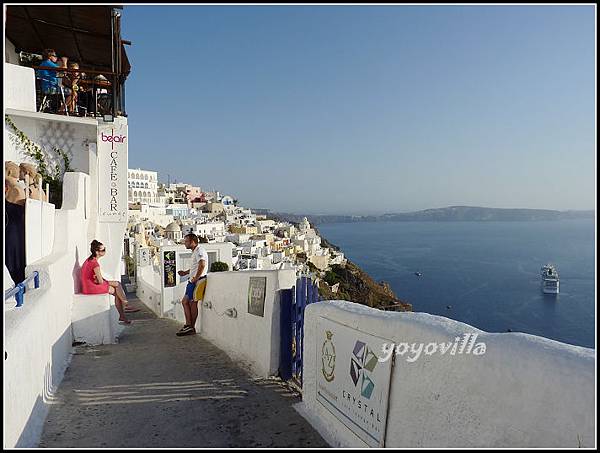 希臘 聖托里尼島 費拉 驢子大道 Fira, Santorini， Greek 