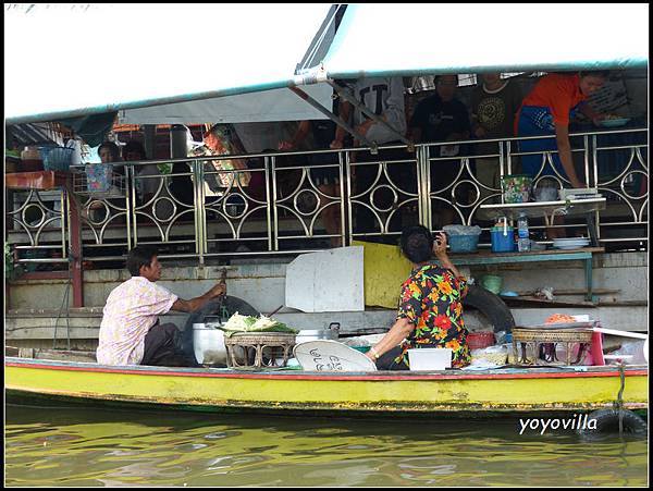 曼谷 周末水上市場  Talingchan Pier, Bangkok