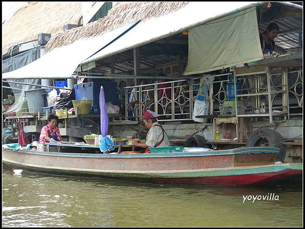 曼谷 周末水上市場  Talingchan Pier, Bangkok