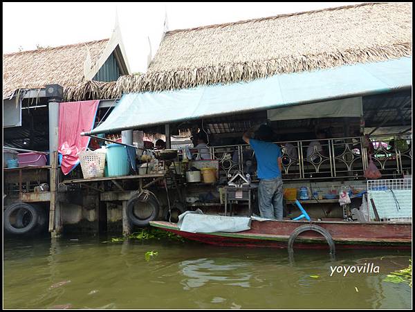 曼谷 周末水上市場  Talingchan Pier, Bangkok