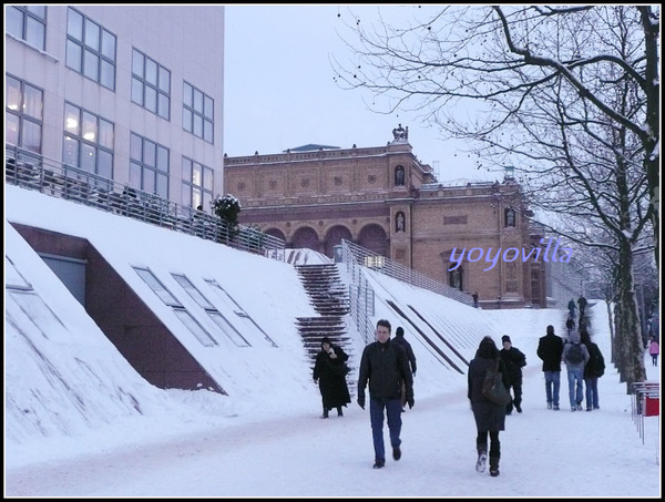 德國 漢堡 結冰的阿爾斯特湖 Alster Lake in Winter, Hamburg, Germany