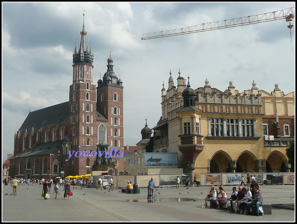 波蘭 克拉科夫 市區廣場 Hauptmarkt, Krakow, Poland