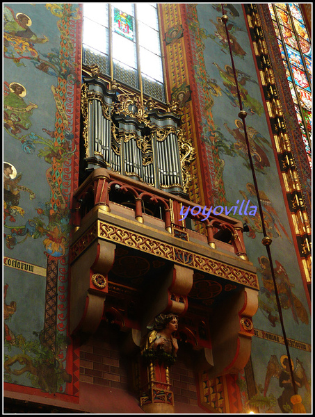 波蘭 克拉科夫 聖母聖殿 Kościół Mariacki （ St. Mary's Basilica ), Krakow, Poland