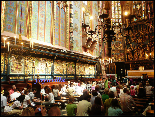 波蘭 克拉科夫 聖母聖殿 Kościół Mariacki （ St. Mary's Basilica ), Krakow, Poland