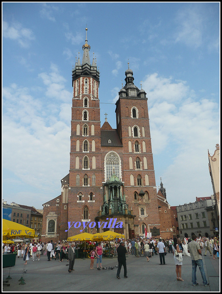 波蘭 克拉科夫 聖母聖殿 Kościół Mariacki （ St. Mary's Basilica ), Krakow, Poland