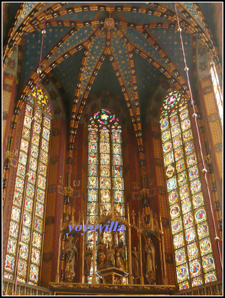 波蘭 克拉科夫 聖母聖殿 Kościół Mariacki （ St. Mary's Basilica ), Krakow, Poland