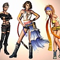 FFX-2的三位主角(3D圖)