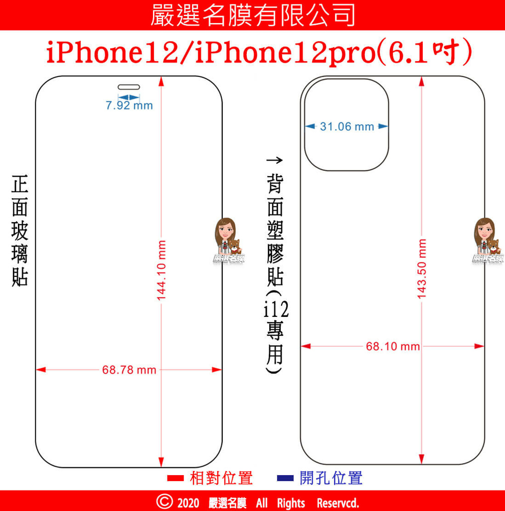 L嚴選名膜 手機貼膜 Since 2006｜【iPhone1