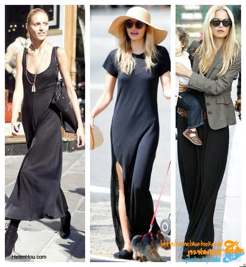 The-art-of-accessorizing-from-Helenhou.com-Anja-Rubik-Jessica-Hart-and-Rachel-Zoe-in-black-maxi-dress