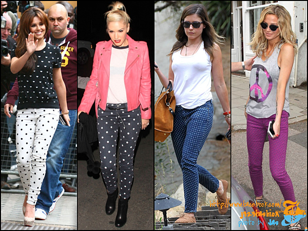 polka dots celebs