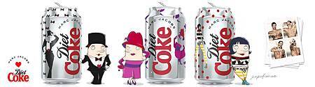 diet coke finish with logo n photo