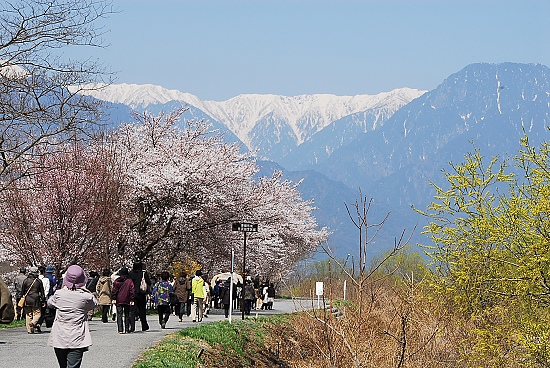 這裡是穗高川附近