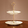 LENOX FLORAL 2 TIER SERVER