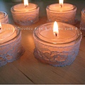 lace candle holder III