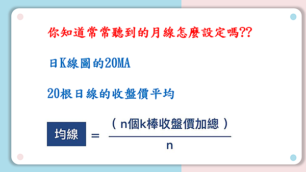 移動平均線怎麼設定