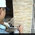 陽台不銹鋼玻璃烤漆欄杆 安裝過程照