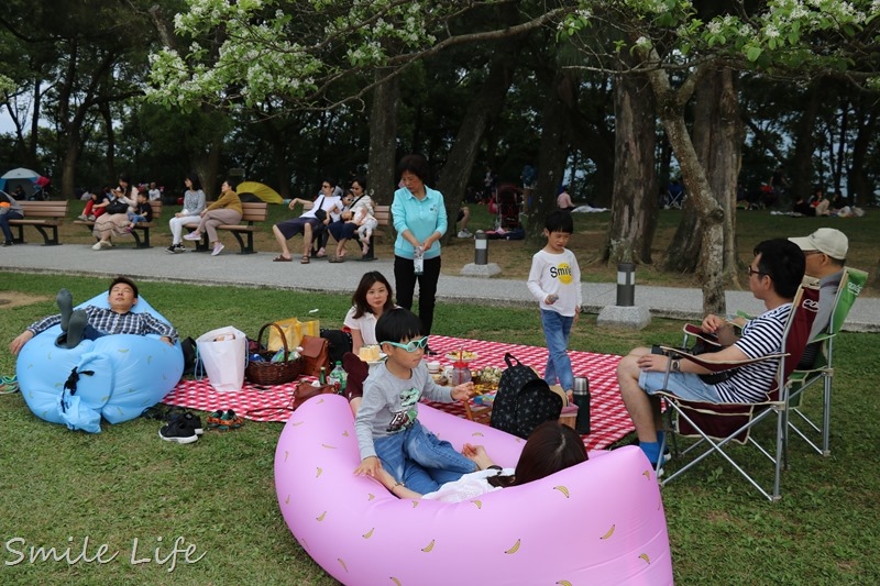 ▌親子野餐▌四月雪流蘇花下風格野餐日。桃園石管局大草坪