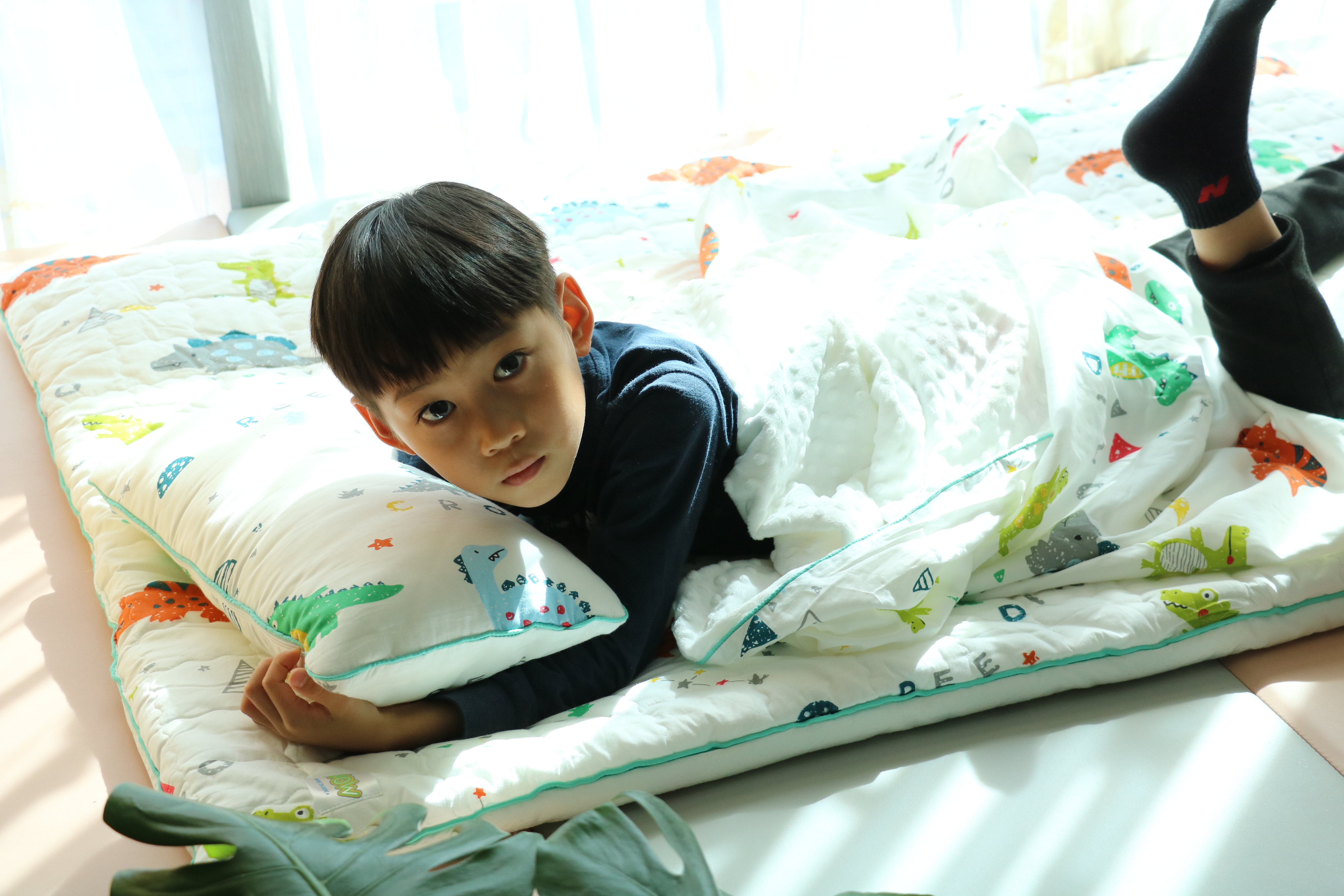 「韓國WOW三合一成長型100%手工純綿兒童睡袋／蓋毯」（可