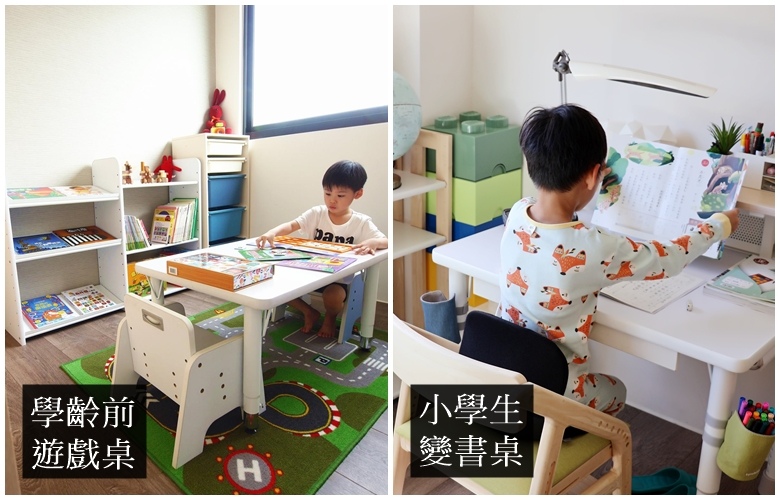 兒童傢具推薦｜從一歲用到成年「學生書桌／幼兒學習桌椅／旋轉、