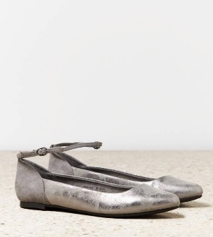 AEO Ankle Strap Pointed Toe Flat