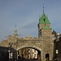 into old quebec city through the wall