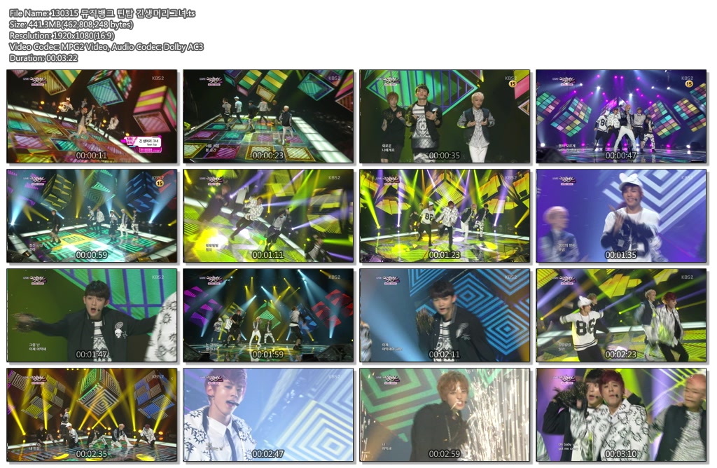 130315 뮤직뱅크 틴탑 긴생머리그녀.ts