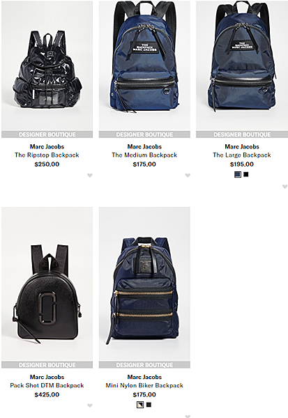 Marc Jacobs backpack MJ後背包