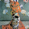 日本女人 La Japonaise (Camille Monet in Japanese Costume)1876
