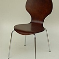8字形基本款餐椅-胡桃木色