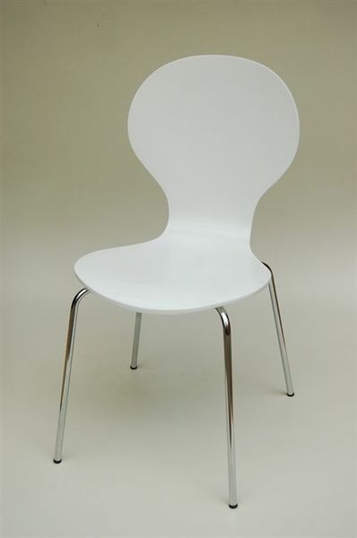8字形基本款餐椅-純白色
