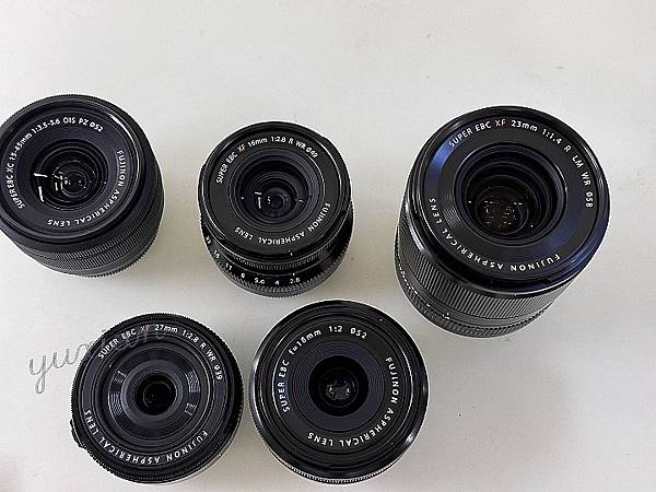 橫評富士五顆鏡頭 - XF23F14 * XF16F28 *