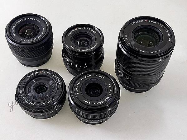 橫評富士五顆鏡頭 - XF23F14 * XF16F28 *