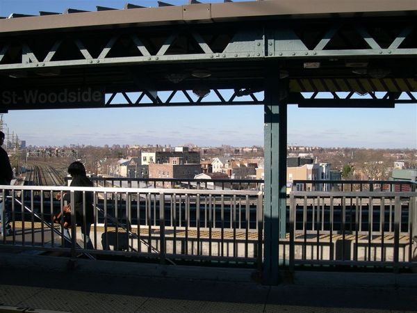 view from Woodside Station