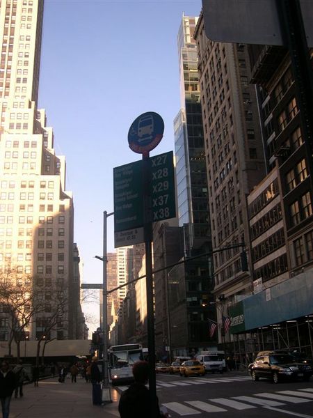 bus stop in 5th ave.