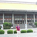 JF in front of the memorial hall