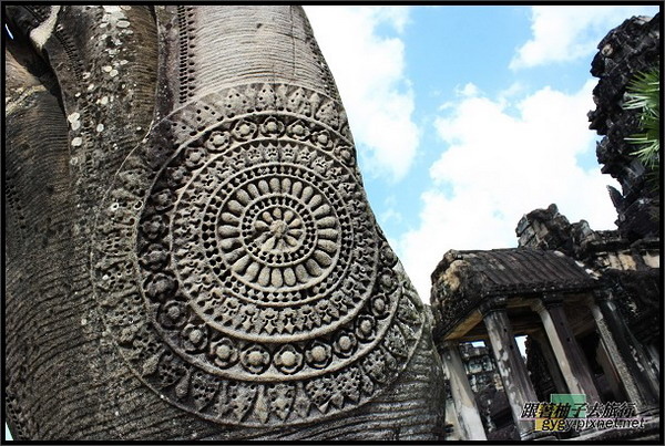 【小吳哥Angkor Wat 】蛇欄杆美麗的圖案.jpg