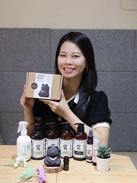 🌿 REWOOD木酢達人｜小花蔓澤蘭系列 × 台灣黑熊擴香石