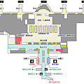 羽田空港國際航廈二樓入境大廳平面圖
