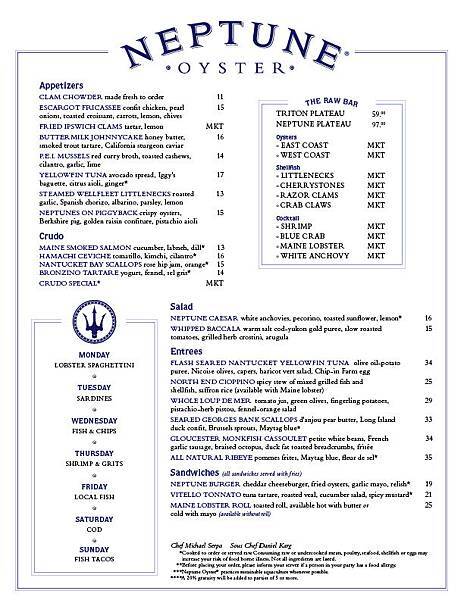 NeptueOysterMenu