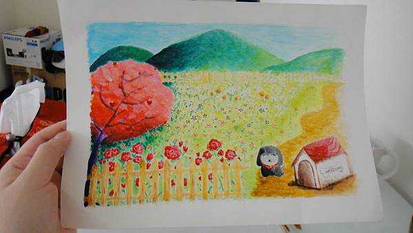 學生壓克力畫作業(我的秘密花園) 學生壓克力畫作業(我的秘密花園)