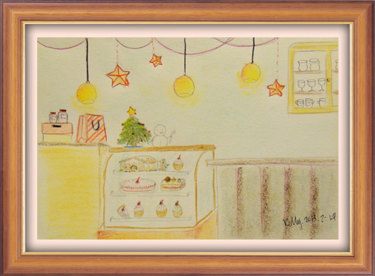 》kelly_色鉛+粉彩店景想像畫作品 》kelly_色鉛+粉彩店景想像畫作品