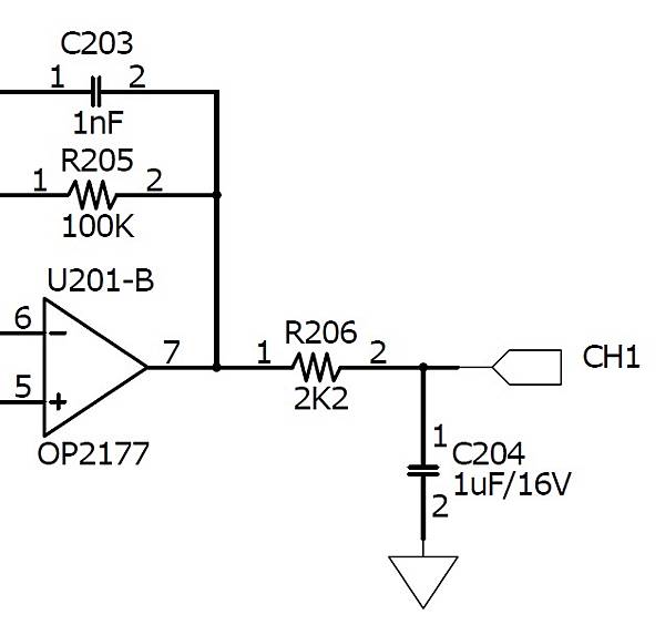 通道切換時的類似充放電延遲現象(使用ADG506)