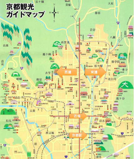 京都主要地圖