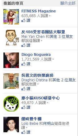 Facebook 讚