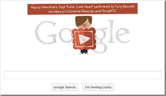 Google Valentine's Day Google Doodle 