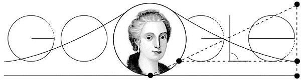 Google Doodle 瑪利亞•阿涅西（Maria Gaetana Agnesi） google